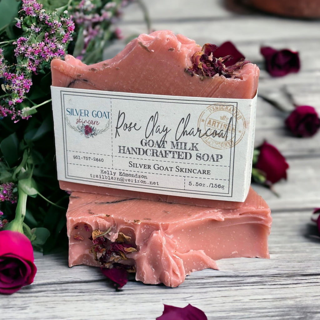 Soap - Goat Milk - Rose Clay Charcoal